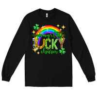 Black St. Patrick's Day Mommy's little lucky charm Long Sleeve Tee - Neo Western