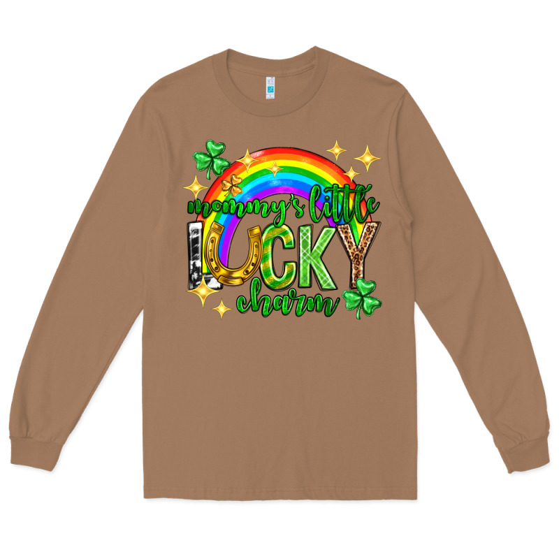 St. Patrick's Day Mommy's Little Lucky Charm Long Sleeve Tee by Neo Western | Teevron