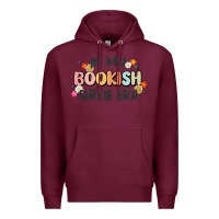 Burgundy in my bookish girlie era Premium Hoodie - MaliasSmallBusiness