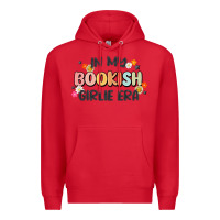 Red in my bookish girlie era Premium Hoodie - MaliasSmallBusiness