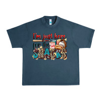 Midnight Navy i'm just here for the snacks Urban Heavy Tee - Zillion Design Studio