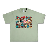 Oil Green i'm just here for the snacks Urban Heavy Tee - Zillion Design Studio