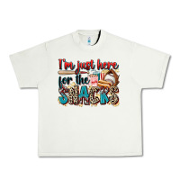 Pistachio i'm just here for the snacks Urban Heavy Tee - Zillion Design Studio