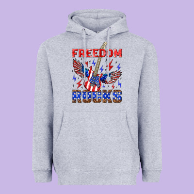 Freedom Rocks Heavyweight Hoodie Designed By Nancycooperartshop