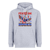 Heather Grey freedom rocks Heavyweight Hoodie - NancyCooperArtShop