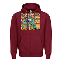 Burgundy floss boss Zipper Hoodie - JahusDesignShop