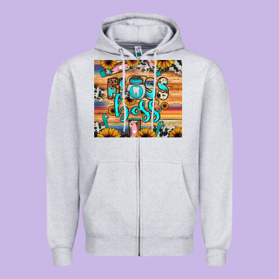 Floss Boss Zipper Hoodie Designed By Jahusdesignshop
