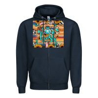 Navy floss boss Zipper Hoodie - JahusDesignShop