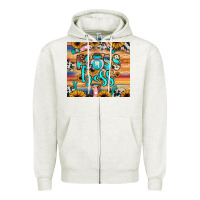 Oatmeal Heather floss boss Zipper Hoodie - JahusDesignShop