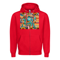 Red floss boss Zipper Hoodie - JahusDesignShop