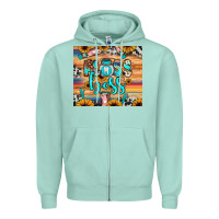 Seafoam floss boss Zipper Hoodie - JahusDesignShop