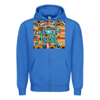True Royal floss boss Zipper Hoodie - JahusDesignShop