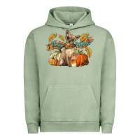 Pigment Oil Green Hello Autumn With Chihuahua Dog Urban Hoodie - LillyAllenDesigns