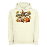 Pigment Pistachio Hello Autumn With Chihuahua Dog Urban Hoodie - LillyAllenDesigns