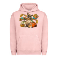 Pigment Salmon Hello Autumn With Chihuahua Dog Urban Hoodie - LillyAllenDesigns