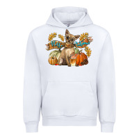 White Hello Autumn With Chihuahua Dog Urban Hoodie - LillyAllenDesigns