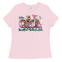 Bubblegum Pink qma qualified medical aide Ladies Tee - AdoDesignShop