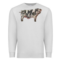 Dove Grey Spotted Pig Premium Sweatshirt - LillyAllenDesigns
