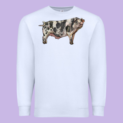 Spotted Pig Premium Sweatshirt Designed By Lillyallendesigns