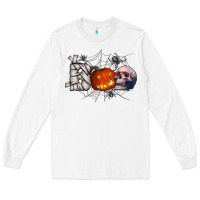 White boo Long Sleeve Tee - CowhideDigitalArt