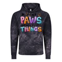 Cloud Black paws and enjoy the little things Vintage Hoodie - MaliasSmallBusiness