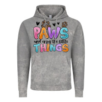 Cloud Rock paws and enjoy the little things Vintage Hoodie - MaliasSmallBusiness