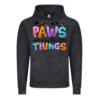 Vintage Black paws and enjoy the little things Vintage Hoodie - MaliasSmallBusiness