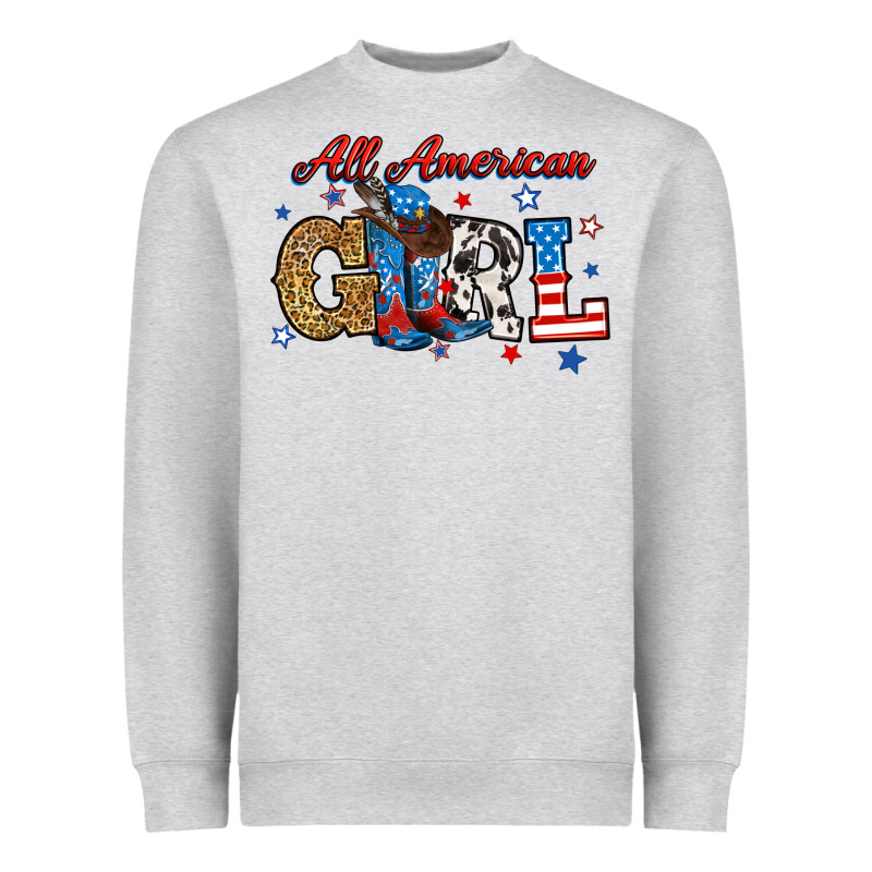 All American Girl Heavyweight Sweatshirt by RanaPortraitStore | Teevron