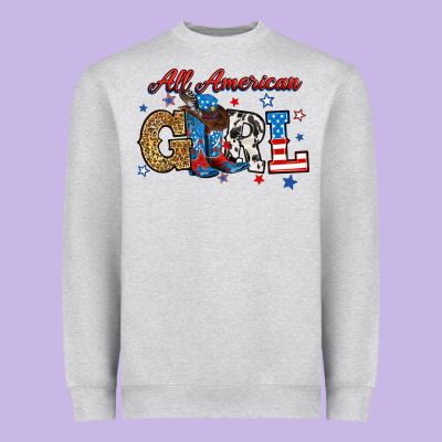 Heavyweight Sweatshirt all american girl