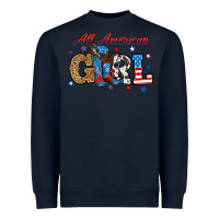 Navy all american girl Heavyweight Sweatshirt - RanaPortraitStore