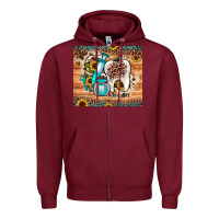 Burgundy dental sunflower Zipper Hoodie - JahusDesignShop