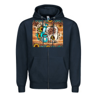 Navy dental sunflower Zipper Hoodie - JahusDesignShop