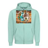 Seafoam dental sunflower Zipper Hoodie - JahusDesignShop