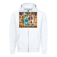 White dental sunflower Zipper Hoodie - JahusDesignShop