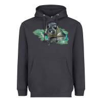 Smoke Sea Seal Face Illustrations Heavyweight Hoodie - LillyAllenDesigns