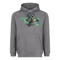 Storm Sea Seal Face Illustrations Heavyweight Hoodie - LillyAllenDesigns