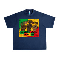 Navy juneteenth black lives matter tumbler Urban Heavy Tee - BarkalooDesign