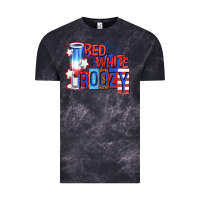 Cloud Black red white boozy billie wilder Vintage Tee - texasbilliewilder