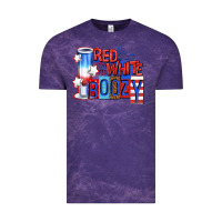 Cloud Purple red white boozy billie wilder Vintage Tee - texasbilliewilder