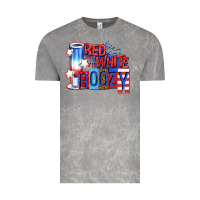 Cloud Rock red white boozy billie wilder Vintage Tee - texasbilliewilder