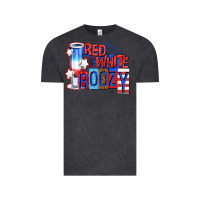 Vintage Black red white boozy billie wilder Vintage Tee - texasbilliewilder