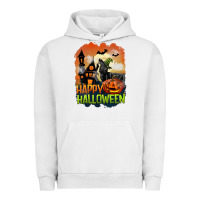 Pigment Lunar Rock Happy Halloween With Black Cat Urban Hoodie - LillyAllenDesigns