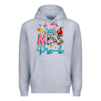 Heather Grey little miss pre k Premium Hoodie - NancyCooperArtShop
