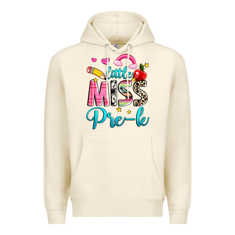 Little Miss Pre K Premium Hoodie by NancyCooperArtShop | Teevron