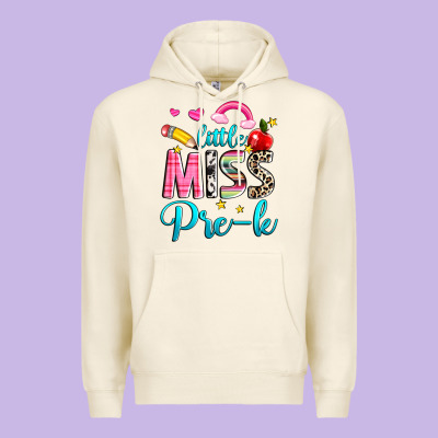 Little Miss Pre K Premium Hoodie Designed By Nancycooperartshop