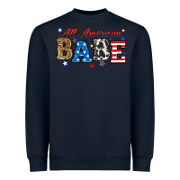 Navy all american babe Heavyweight Sweatshirt - RanaPortraitStore