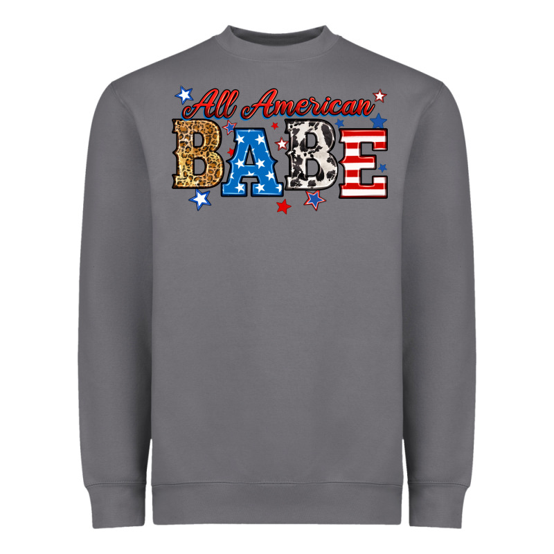 All American Babe Heavyweight Sweatshirt by RanaPortraitStore | Teevron