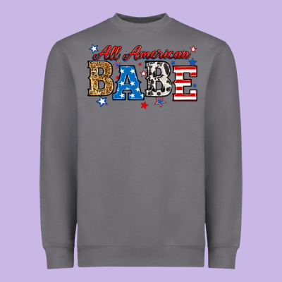 Heavyweight Sweatshirt all american babe