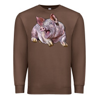 Chestnut Landrace Pig Premium Sweatshirt - LillyAllenDesigns
