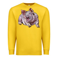 Lemon Landrace Pig Premium Sweatshirt - LillyAllenDesigns